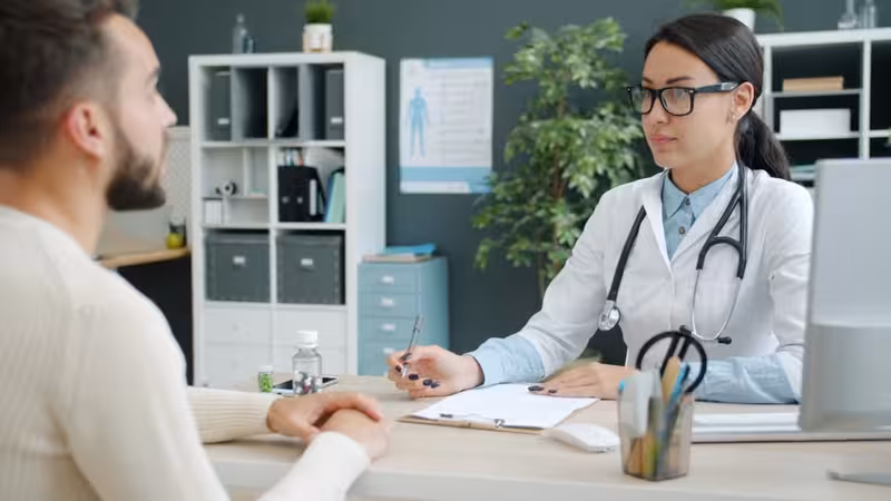Doctor and patient consultation for Parking - Best Place To Go To Obtain Hearing First Oxford